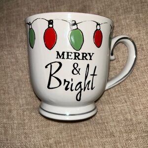 Festive Merry & Bright Ceramic Mug